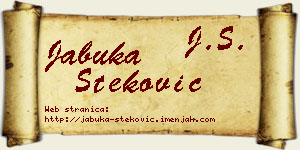 Jabuka Steković vizit kartica